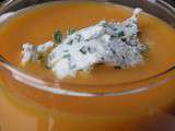 Soupe glacee carottes/tomates