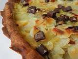 Tarte amandine poire/chocolat