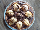 Tarte amandine poires chocolat