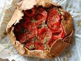 Tarte rustique aux tomates et pesto