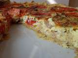 Tarte thon / moutarde / tomate et basilic