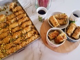 Baklavas rolls aux noix