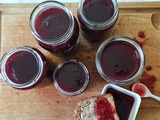 Confiture prunes rouges et hibiscus