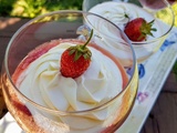 Coupe de fraises à la verveine citronnelle