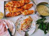 Croissants fourrés à la béchamel aux herbes