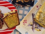 Gâteau marbré à la pistache, coque chocolat