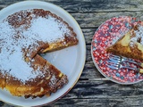 Gâteau spirale au café et à la crème anglaise