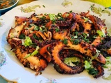 Poulpe mariné cuisson à la plancha