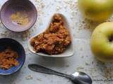 Crumble aux Pommes, gingembre et vergeoise brune