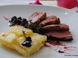 Magret de Canard aux Myrtilles et son Gratin Dauphinois