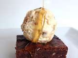 Brownie au sirop d'erable et noisettes caramelisees