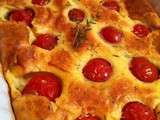 Clafoutis aux tomates cerises et parmesan