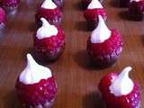 Framboises surprise en habit gourmand