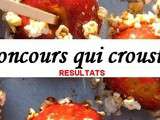 Resultats du concours qui croustille