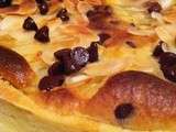 Tarte amandine aux poires et pepites de chocolat