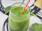 Green smoothie ananas basilic