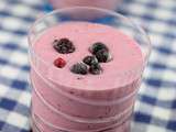 Mousse de framboises au coco