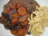 Boeuf-carottes au vin rouge facile