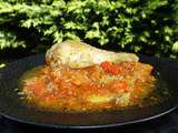 Cuisses de poulet basquaise