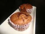 Muffins au chocolat et aux pépites de chocolat