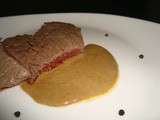 Pavé de rumsteak sauce au poivre