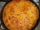 Quiche knacki, vache qui rit, tomates cerises