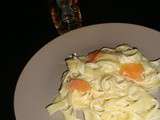 Tagliatelles au saumon fumé