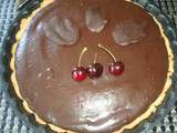 Tarte chocolat-cerise