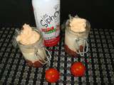 Verrine crème de parmesan-tomate