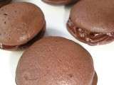 Whoopies chocolat et son coeur tendre au nutella