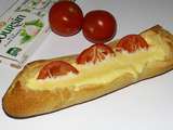 Baguet’quiche au Boursin et aux tomates