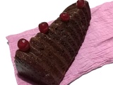 Cake au chocolat et aux bigarreaux confits