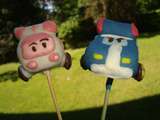 Cake pops Robocar Poli (Poli et Ambre)