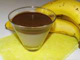 Crème banane/chocolat en verrines