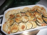 Gratin de courgettes au saumon fumé