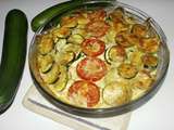 Gratin de courgettes et de tomates à la sauce thaï