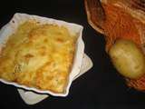 Gratin de pommes de terre et rillettes