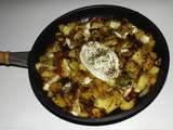 Gratin de pommes de terre, lardons et brie