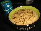 Soupe au chou et spiruline