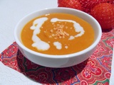 Soupe lentilles corail, tomate et coco