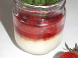 Véritable panna cotta au thé noir et sa compotée de fraises