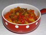 Wok de poivrons aux tomates cajun