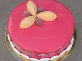 Entremet Dragée-Litchi-Framboise