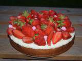 Tarte aux fraises et à la fleur d’oranger