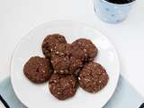 Biscuits healthy tout choco aux flocons d’avoine