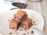 Brownies aux cranberries et aux amandes