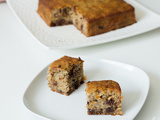 Gâteau Fudgy bananes et pépites de chocolat