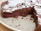 Gâteau ricotta au chocolat & framboises