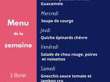 Menu de la semaine du 3 février #11