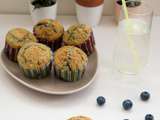 Muffins croustillants aux myrtilles